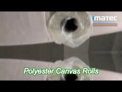 exhibition 280gsm polyester printing canvas rolls matte inkjet fabric paper
