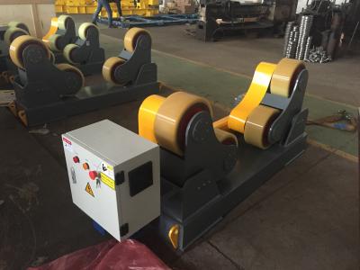 China Self Aligned Pipe Turning Rolls Pipe Welding Rollers 350 X 120mm Rubber Wheels for sale