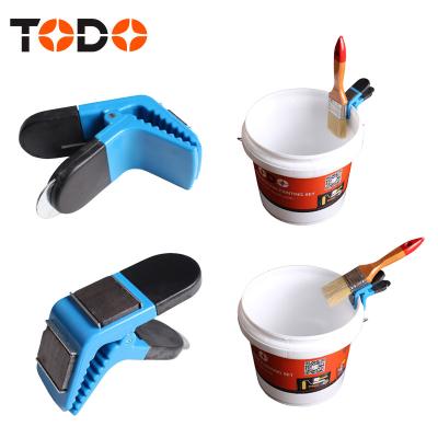 China Paint Tray or Paint Bucket TODO PLANS Magnetic Brush Holder Clip with Can Opener for sale