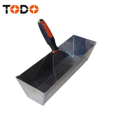 China TODO Tools Durable Spote Welded Drywall Tool Metal Mud Pan for sale