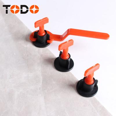 China TODO Traditional Reusable High Quality T Shape Tower Buckle Ceramic Tile Leveling System Plastic Clip Wedges Spacer For Wall Floor Tile for sale