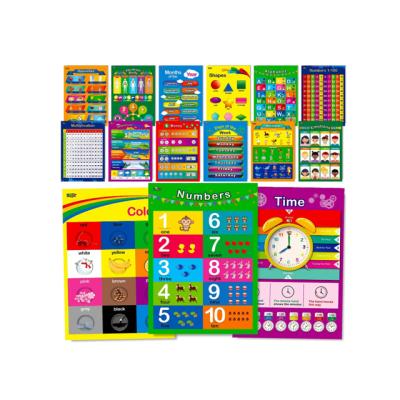 China Children Study Health Education Posters Wholesale Custom Digital Printing First Education To Learn Poster For Child for sale