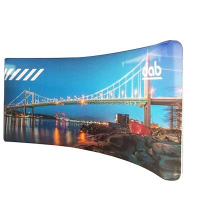 China Bending Aluminum Textile Fabric Display Background Production Background Advertising Poster for sale