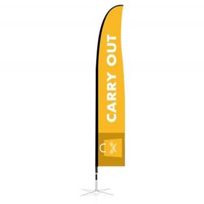 China Promotion feather flags beach flags wind feather flags shanghai concave xiaohe advertising for sale