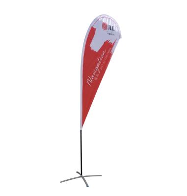 China Custom Teardrop And Health Care Institutes Full Color Printing Flags Banners Advertising Beach Flag for sale