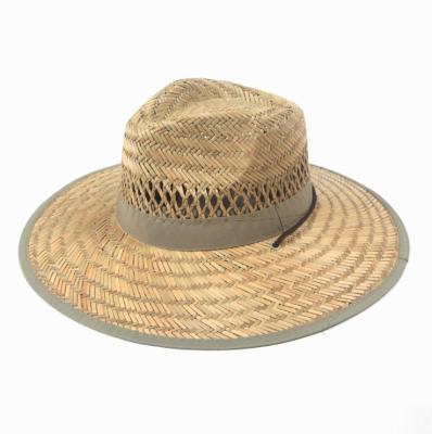 China xuancui manufacturer quality custom unisex sombrero brim lifeguard checked wide 2021 straw hat for sale