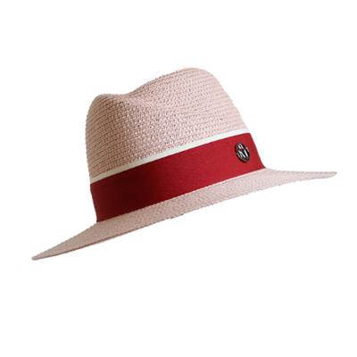 China High Quality Dobby Flat Brim Straw Panama Hats Summer Straw Custom Hats Made in Mexico for sale