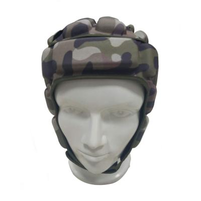 China High Quality Custom Printing Character Pattern Camouflage Rugby Hat Head Guard Protector Helmet for sale