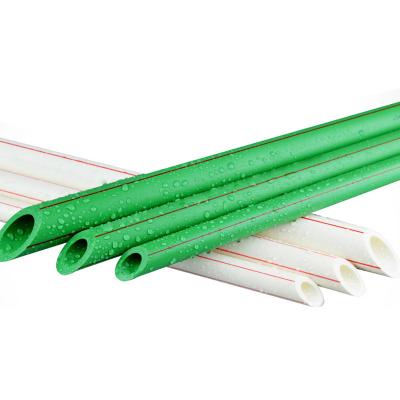 China For Germany Standard Water Supply Cold And Hot Water Supply Polyethylene PPR Plastic Tubing PN20/25 PPR Green Pipes for sale