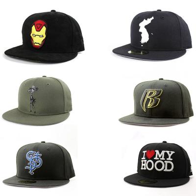 China COMMON Hip Hop Sports Hats Vintage Gorras Baseball Cap Custom Flat Brim Fitted Snapback Hat New Era Custom 6 Panel 3D Embroidered Men for sale