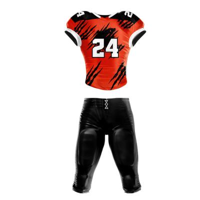 China Antibacterial design your own custom sublimation american football tank top team soccer wear for men youth american football uniform wholesale for sale