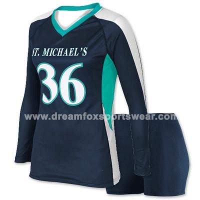 China Wholesale Cheap Quick Dry Custom Volleyball Long Sleeves Sublimation Tank Top Volleyball Uniform Designs For Women for sale