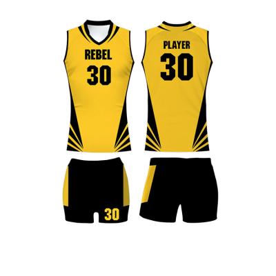 China Latest Design Volleyball Tank Top Wholesale Quick Dry Polyester Logo Printing Custom Canton Team Logo Printed Men's Volleyball Uniform for sale