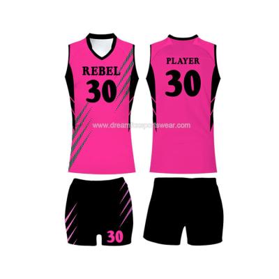 China Custom Printed Quick Dry Volleyball Tank Top Sets For Volleyball Club Ladies High Quality Sleeveless Tank Top Uniform Quick Dry Design for sale