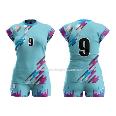 China Latest Style Custom Volleyball Quick Dry Sublimation Volleyball Shirts Designs Sports Fitness Youth Volleyball Uniform Tank Top for sale