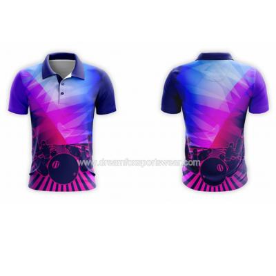 China Anti-pilling Rolling Polo Shirts For Men To Print Logo For Promotional Free Dye Sublimation Bowling Custom T-shirts Make Factory Price for sale