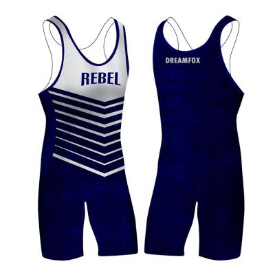 China Latest slim fit quick dry singlet wrestling design for sale, wholesale custom team logo full sublimation singlet wrestling tank top for men for sale