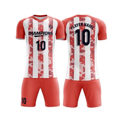 China Manufacturer Quick Dry Dye Sublimation Classic Soccer Jersey Kits Design Name For Kids Customized National Simple Unisex Soccer Jersey for sale