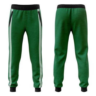 China High Quality Antibacterial Zipper Pocket Track Pants For Men Wholesale Elastic Waist Casual Sports Running Striped Trousers Custom Logo for sale