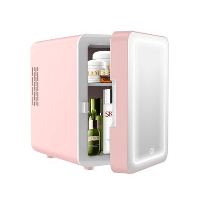 China Small Cosmetic Fridge Mini Car Fridge Portable 4L Glass Door Freezer THERMOELECTRIC for sale