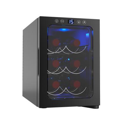 China Household Customization Luxury Semiconductor Mini Wine Chiller Cooler Digital Display Fridge Electric Insulated Refrigerator for sale