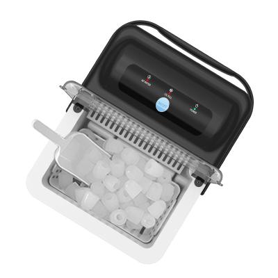 China Low Energy Consumption 12KG/24H Full Automatic Countertop OEM Compressor Cooling Mini Ice Cube Maker Machine Automatic Home Portable Ice Maker for sale