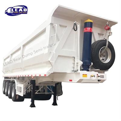 China Transport All Kinds Of Ore/Coal/Stone/Sand/Cargo Loading Liangshan LEAO Factory 3 Axle 35/40 CBM Tipper Trailer 60 Ton Dump Semi Trailer Unloader For Sale for sale