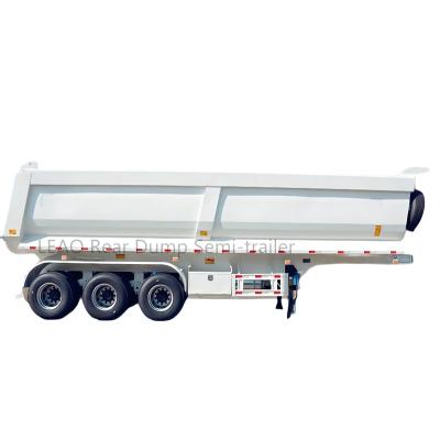 China Haul All Kinds Of Ore/Coal/Stone/Sand/Cargo Mining Loading Transport Than 40 3 Cubic Axles End Lift Hydraulic Cylinder Crane Kit Mini Tandem Tipper Dump Trailers For Sale In Jordan for sale