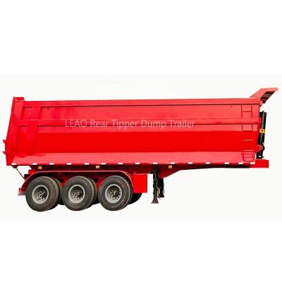 China Transport All Kinds Of Ore/Coal/Stone/Sand/Cargo Loading Large Dump Capacity Hydraulic Trailer Semi Trailer Professional Manufacturer With Hydraulic Rod for sale