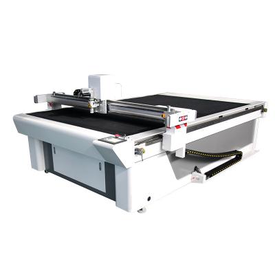 China Hotels CNC Vibration Knife Cutting Machine CNC Oscillating Knife Slitter For PU Textile Leather Cardboard for sale