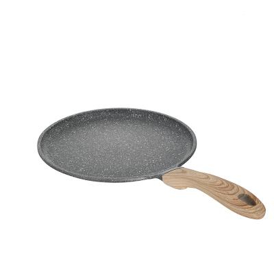 China JEETEE Stock Die Cast Aluminum Nonstick Pizza Pans Granite Pan Grill Pan Induction With Marble Coating Nonstick Cookware Set for sale