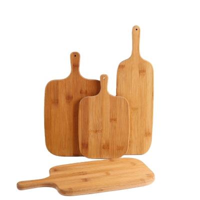 China Sustainable Hot Sales Kitchen Gift Set Dark Color Wooden Trim Serving Board, Many Size Wooden Cutting Board With Handle for sale