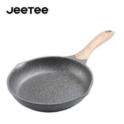 China OEM Workable Die Cast Aluminum Stick Induction Bottom Marble Coating Non Round Egg Frying Pan for sale