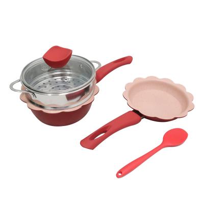 China Sustainable Baby Food Supplement Pot Set, Milk Pan Set, Baby Milk Frying Pan Pan for sale