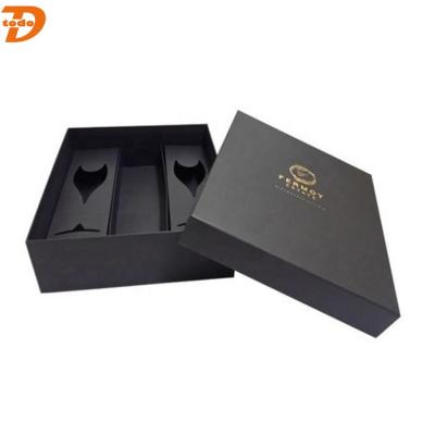 China Recyclable Cardboard Clear Wine Glass Packing Box Champagne Glass Gift Box for sale