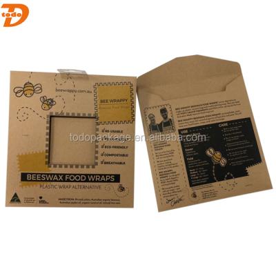 China Printing& Packaging Printed Brown Recycled Envelope Style Kraft Paper Box for sale