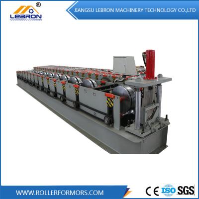 China Drainage Gutter Roll Forming Machine , 4KW Automatic Gutter Cutting Machine for sale