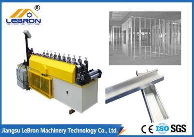 China Metal Stud And Track Roll Forming Machine , High Speed Metal Stud Making Machine for sale