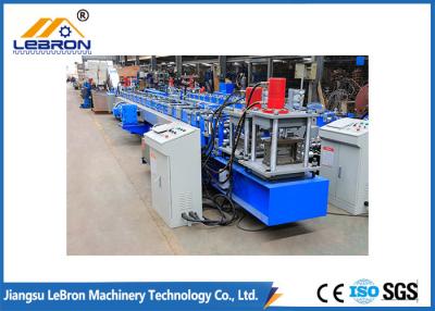 China Blue 15KW C Purlin Roll Forming Machine , 16 Stations C Channel Rolling Machine for sale