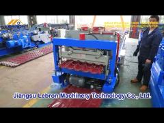 Fully Automatic Glazed Tile Roll Forming Machine Galvanized Steel 0.8mm 16 Stations