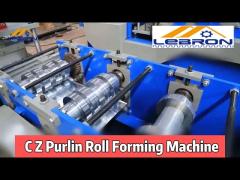 CNC Automatic C Z Purlin Roll Forming Machine Hydraulic 11KW 18.5KW