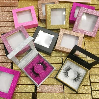 China custom 5D packaging own brand 25mm 5D Mink Eyelashes Private Label Square Lash Box for sale