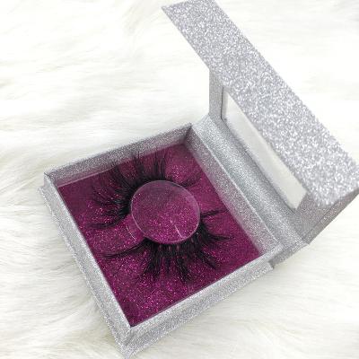 China Long New Natural Square Box In The Common Custom Long Lashes 5D Mink Eyelashes Custom Lash Box Logo 27mm for sale