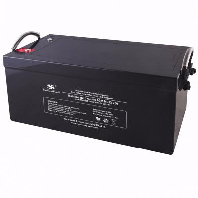 China Custom Rechargeable Type UPS VRLA Battery Backup Systems Solar Powered AGM Lead Acid Batteries 12v 250ah for sale