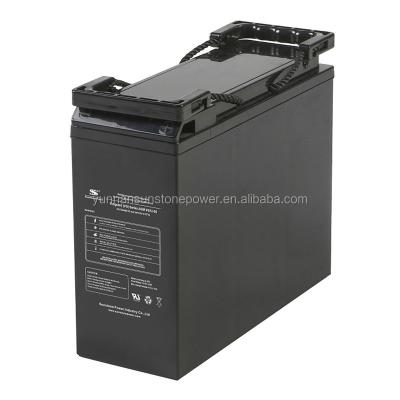 China Custom AGM Front Terminal UPS Telecom News Deep Cycle Battery For Solar And Wind Etc. for sale