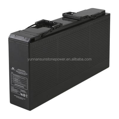 China UPS new quality valve regulatedagm sealed battery 12v 155ah front terminal telecom battery for sale