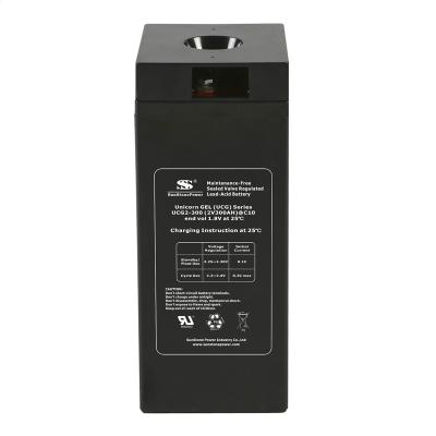 China Solar System 2V 300AH Long Life Gel Deep Cycle Solar Powered Solar Battery UPS Battery VRLA AGM Rechargeable Lead Acid Battery for sale