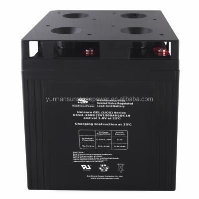 China Sunstone 2Volt 2000AH Solar PV System UCG Storage Gel Battery Telecom China Manufacture for sale