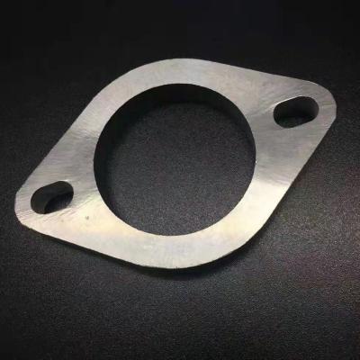 China Factory OEM 2 Bolts 304 Stainless Steel Turbo Exhaust Oval Flange Plate for sale