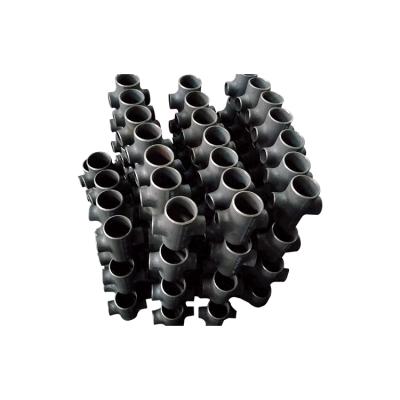 China Petroleum Thickness SCH40 SCH80 DST Carbon Steel Pipe Fittings Cross 4 Way Elbow For Metallurgy for sale